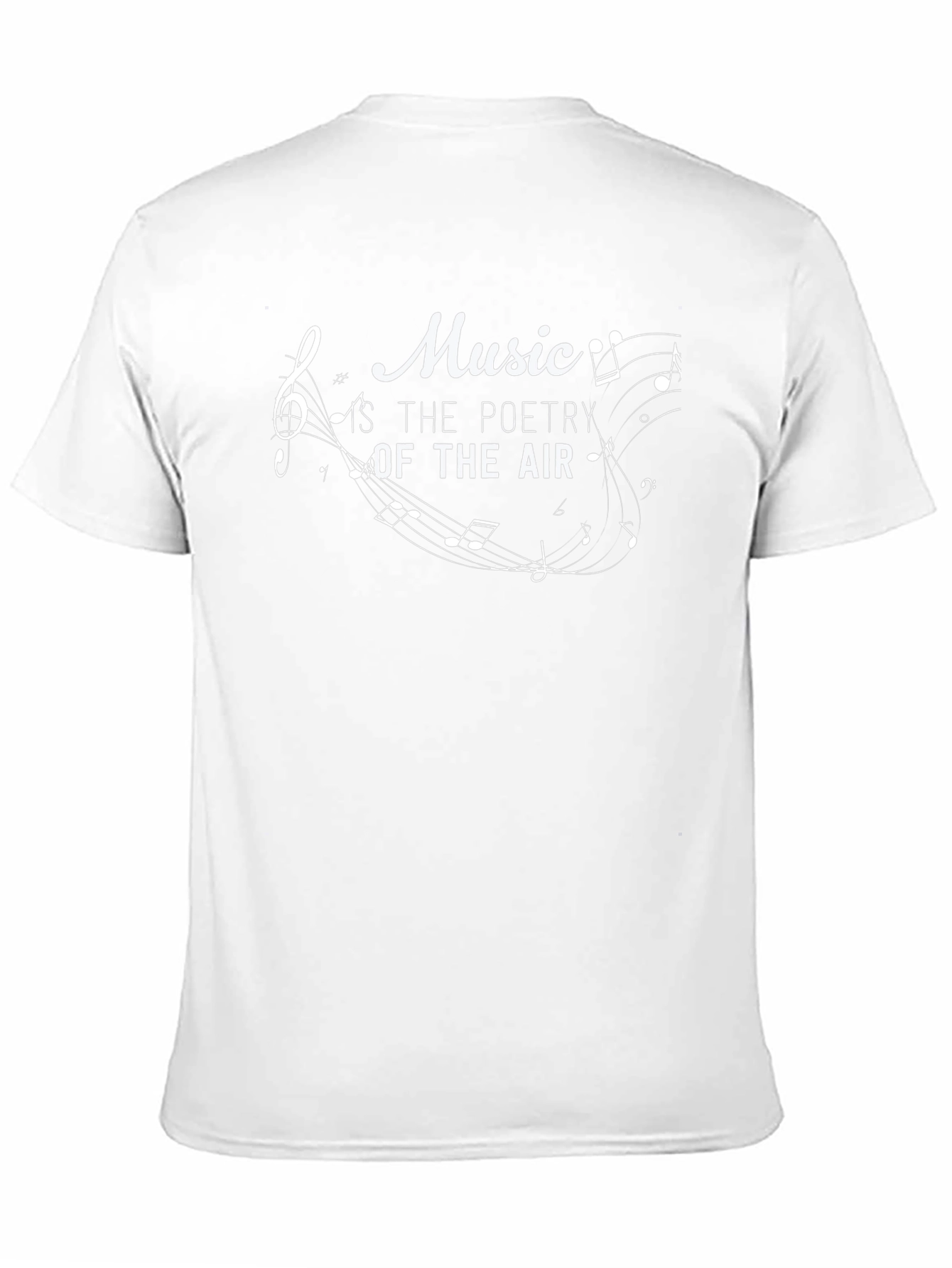 Music Is The Poetry Of Air Black T-Shirt
