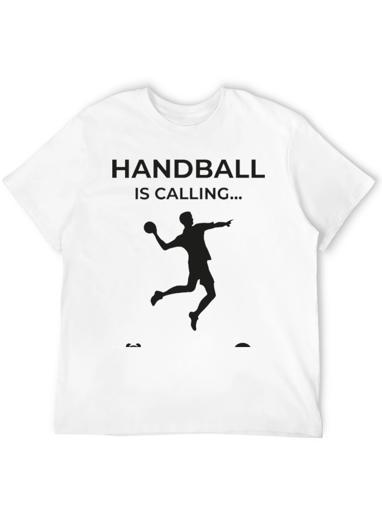 Handball is Calling Black T-Shirt