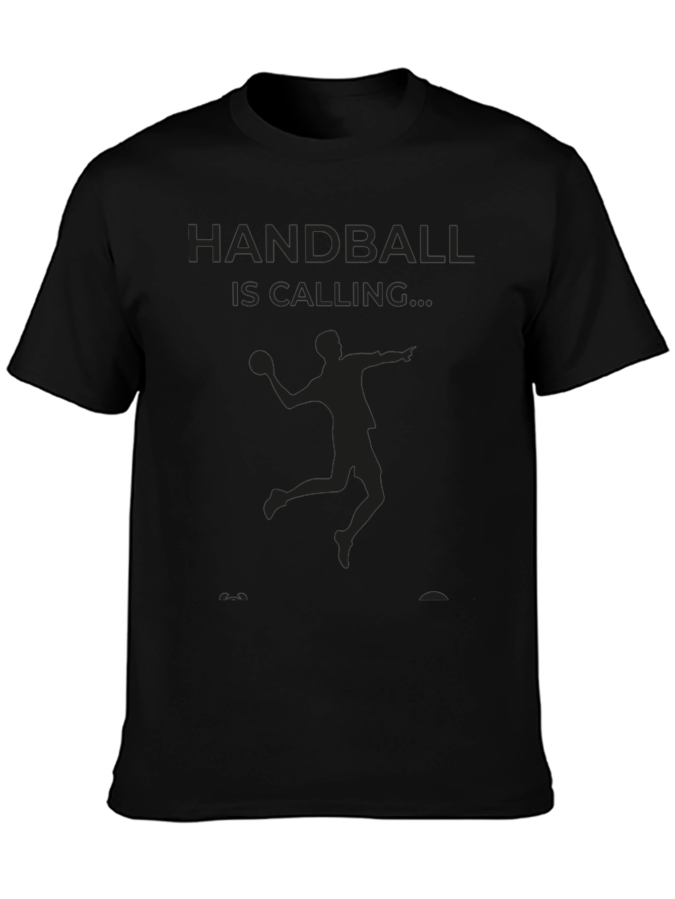 Handball is Calling Black T-Shirt