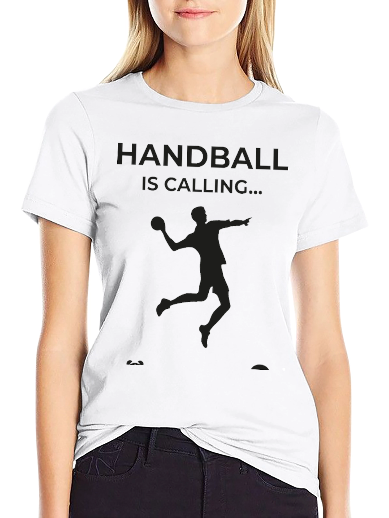 Handball is Calling Black T-Shirt