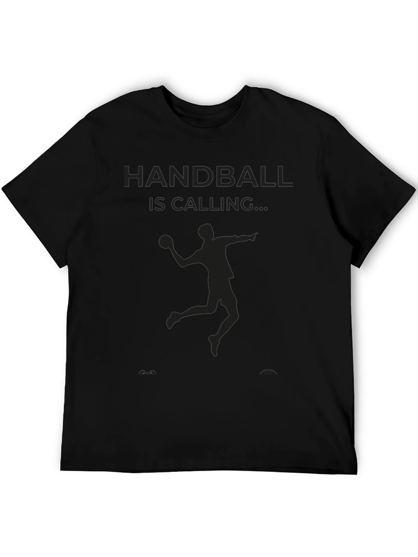 Handball is Calling Black T-Shirt