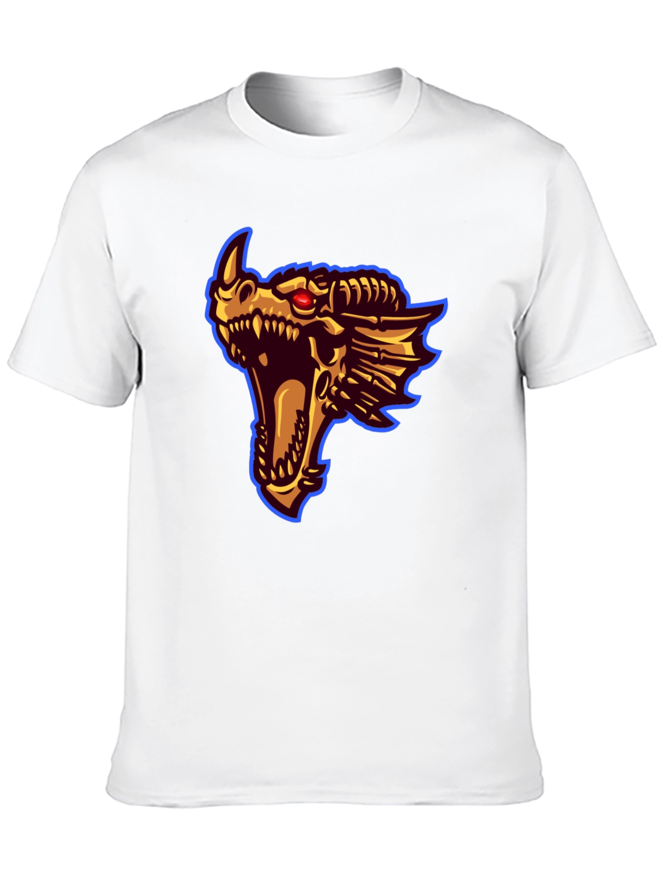 Dragon Head Graphic Print T-Shirt