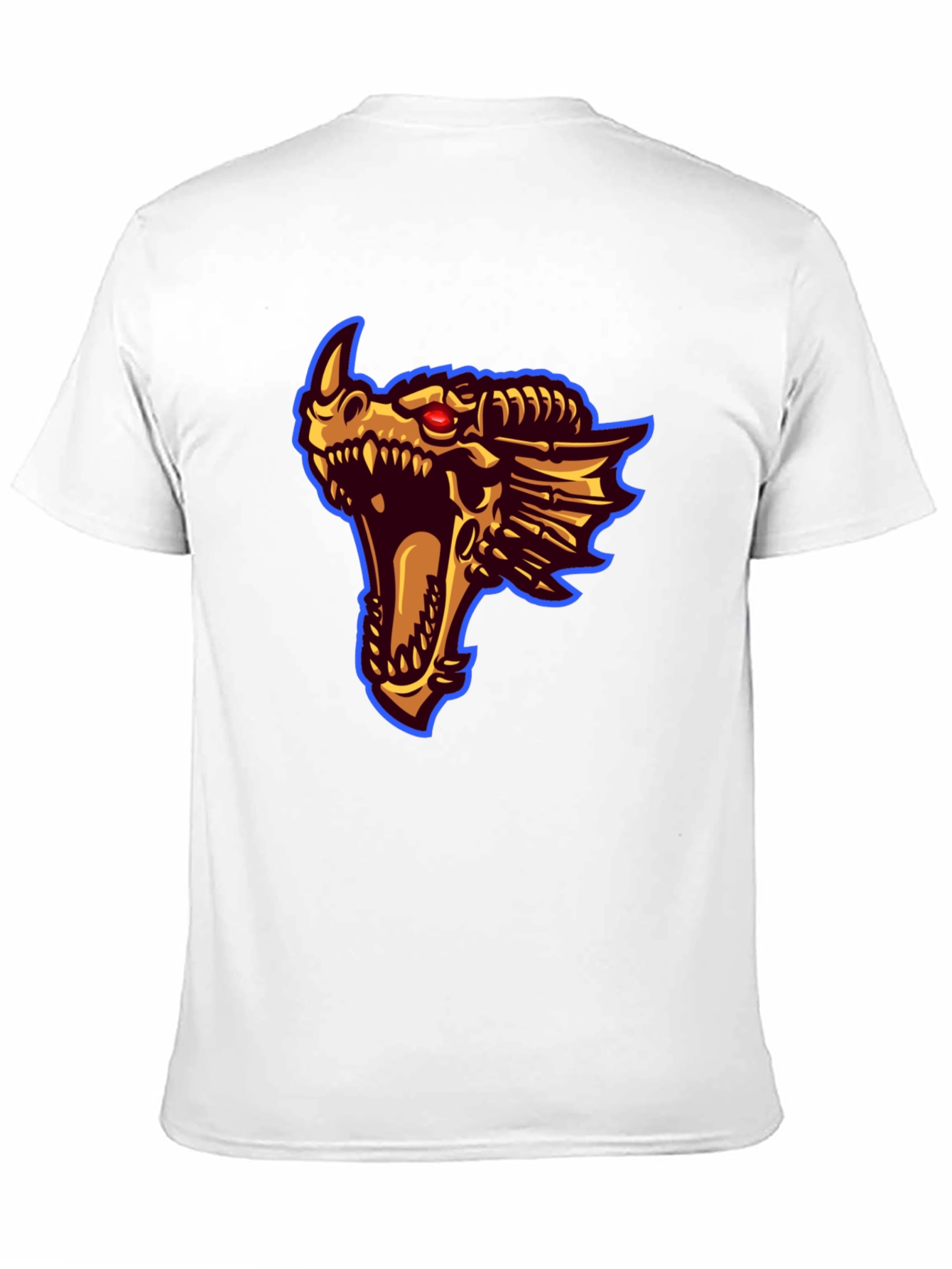 Dragon Head Graphic Print T-Shirt
