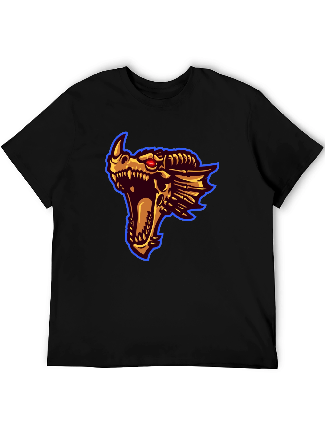Dragon Head Graphic Print T-Shirt