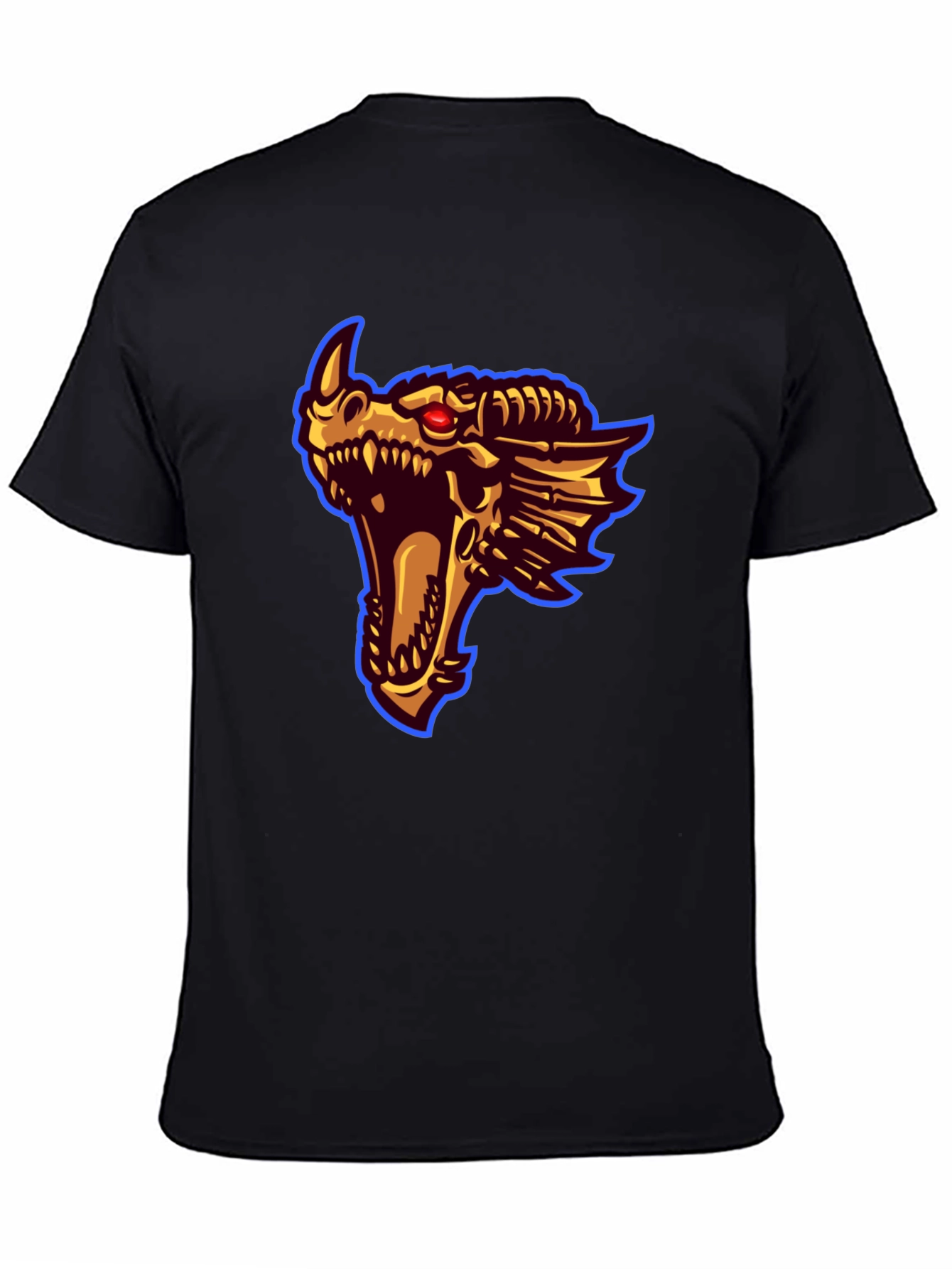Dragon Head Graphic Print T-Shirt