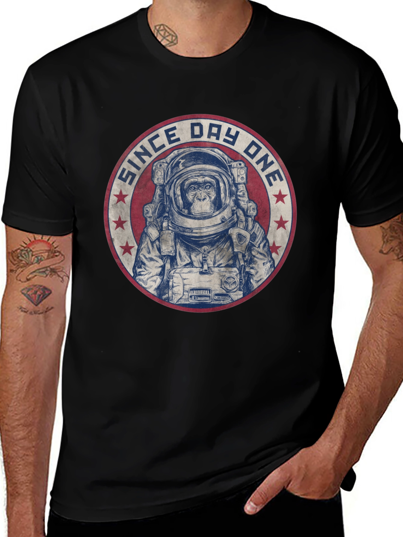 Since Day One Astronaut Monkey T-Shirt