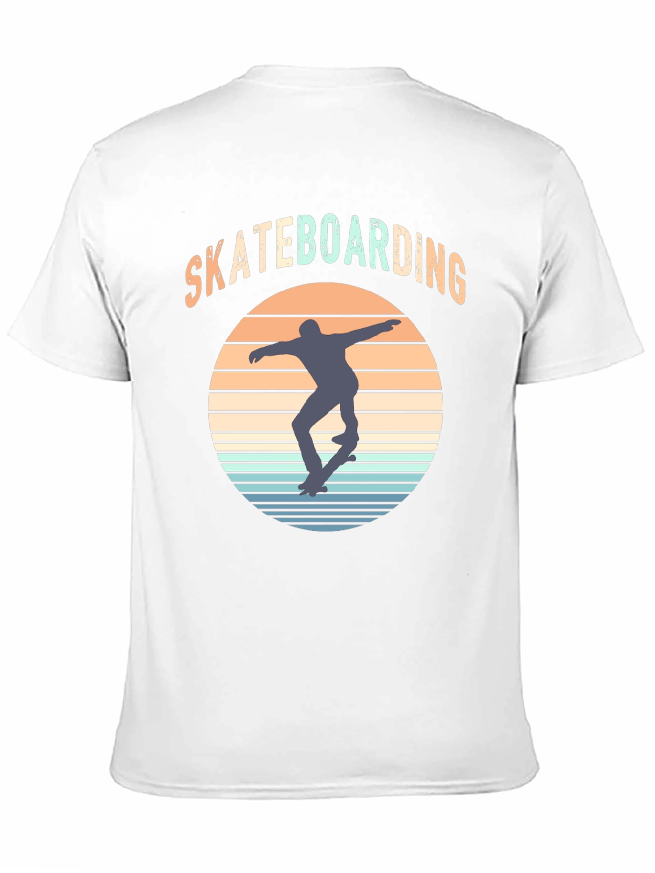 Retro Skateboarding Graphic T-Shirt