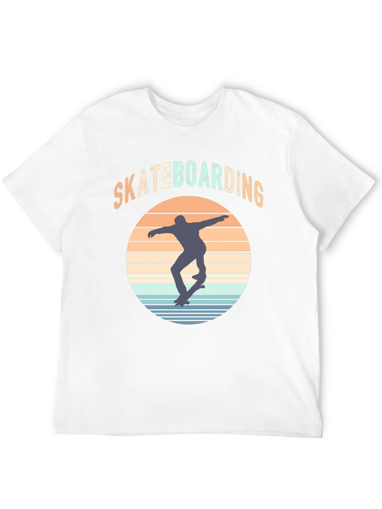 Retro Skateboarding Graphic T-Shirt