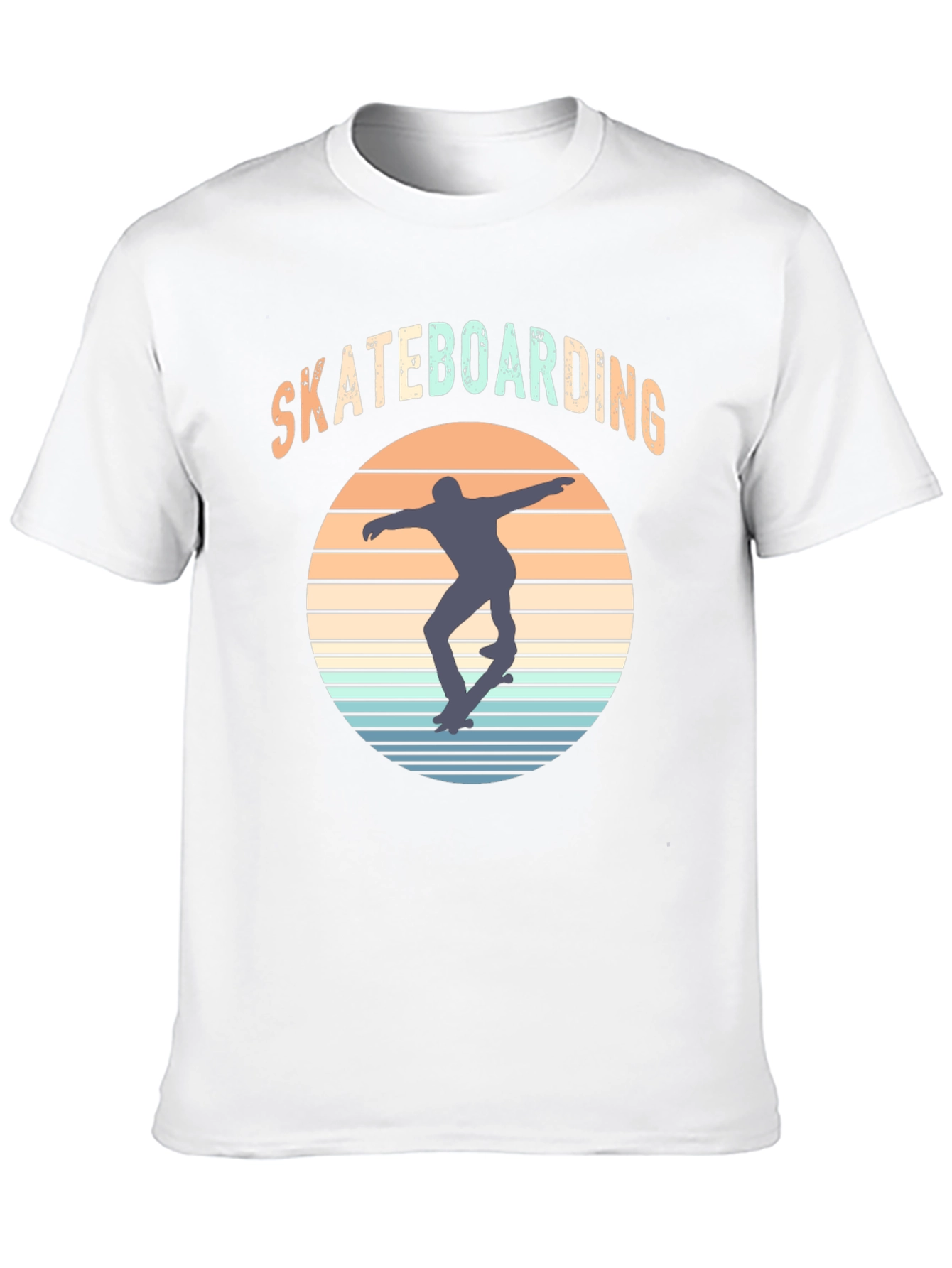 Retro Skateboarding Graphic T-Shirt