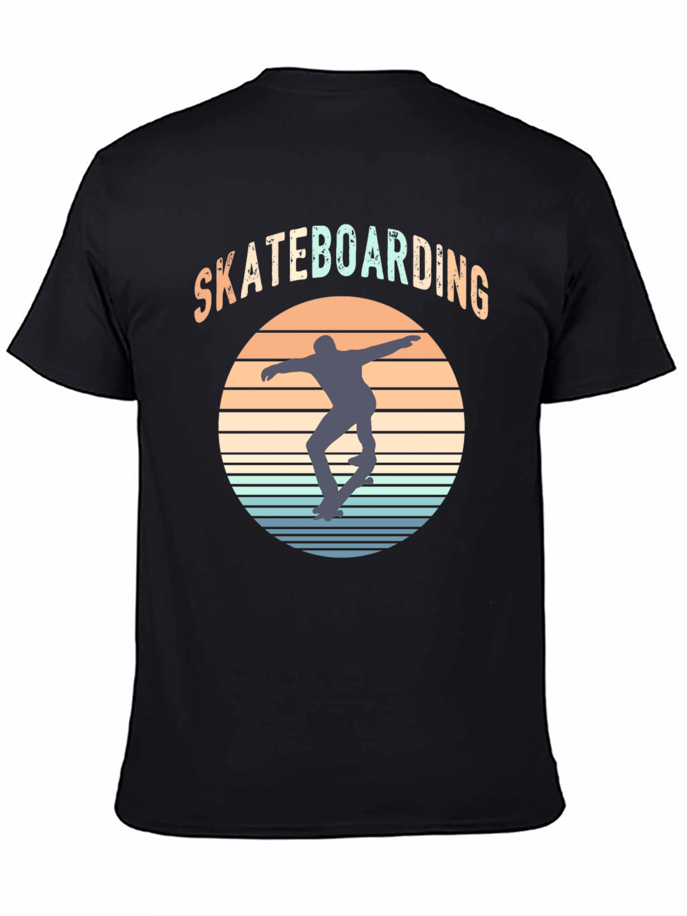 Retro Skateboarding Graphic T-Shirt