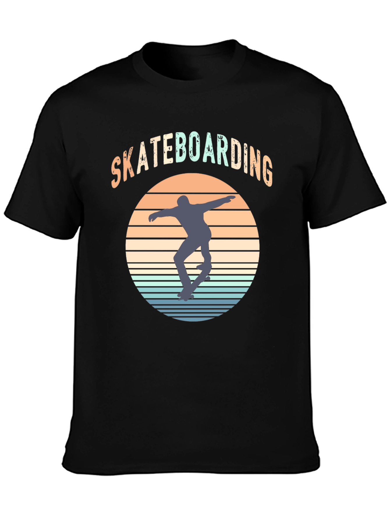 Retro Skateboarding Graphic T-Shirt