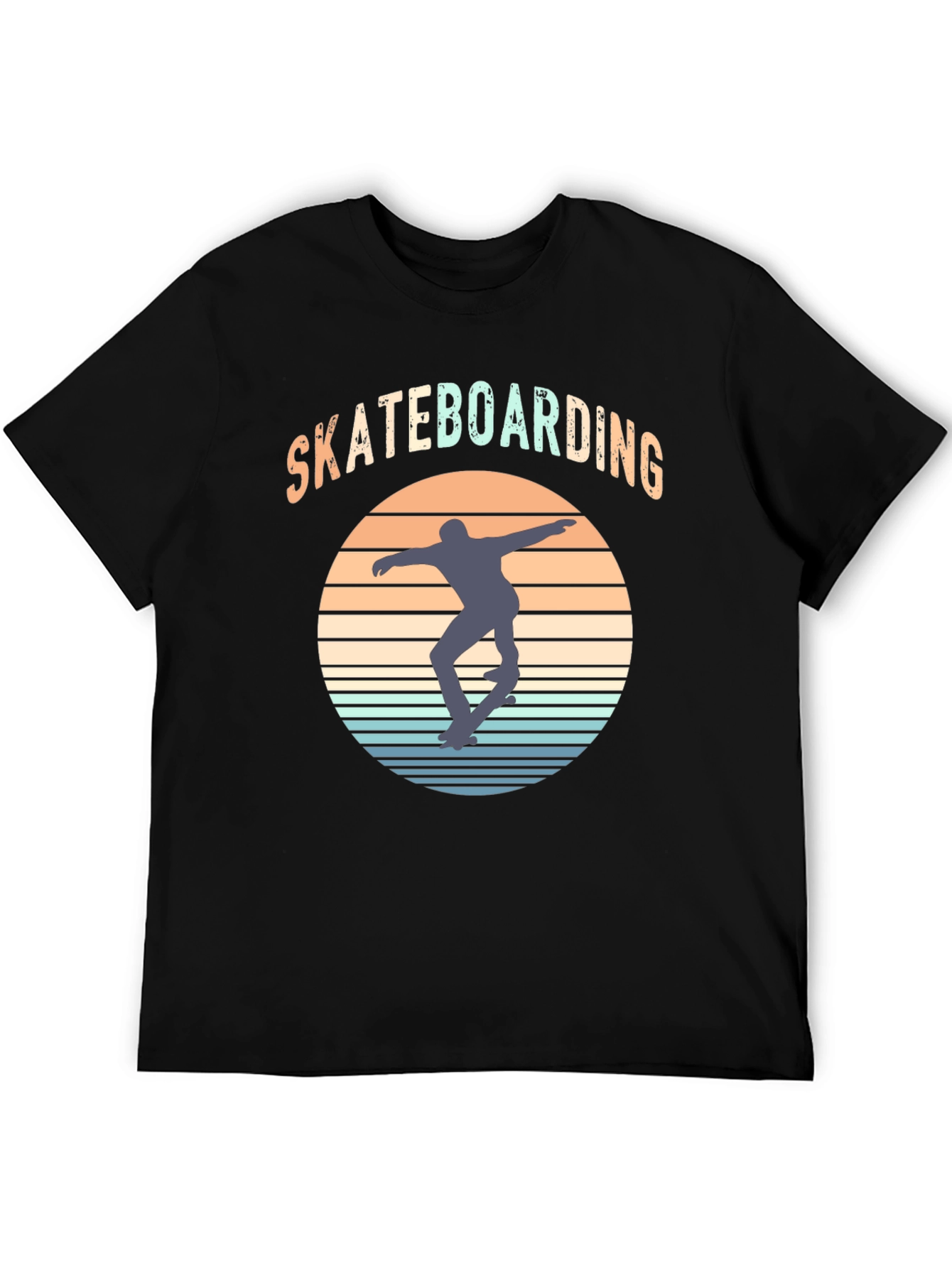 Retro Skateboarding Graphic T-Shirt