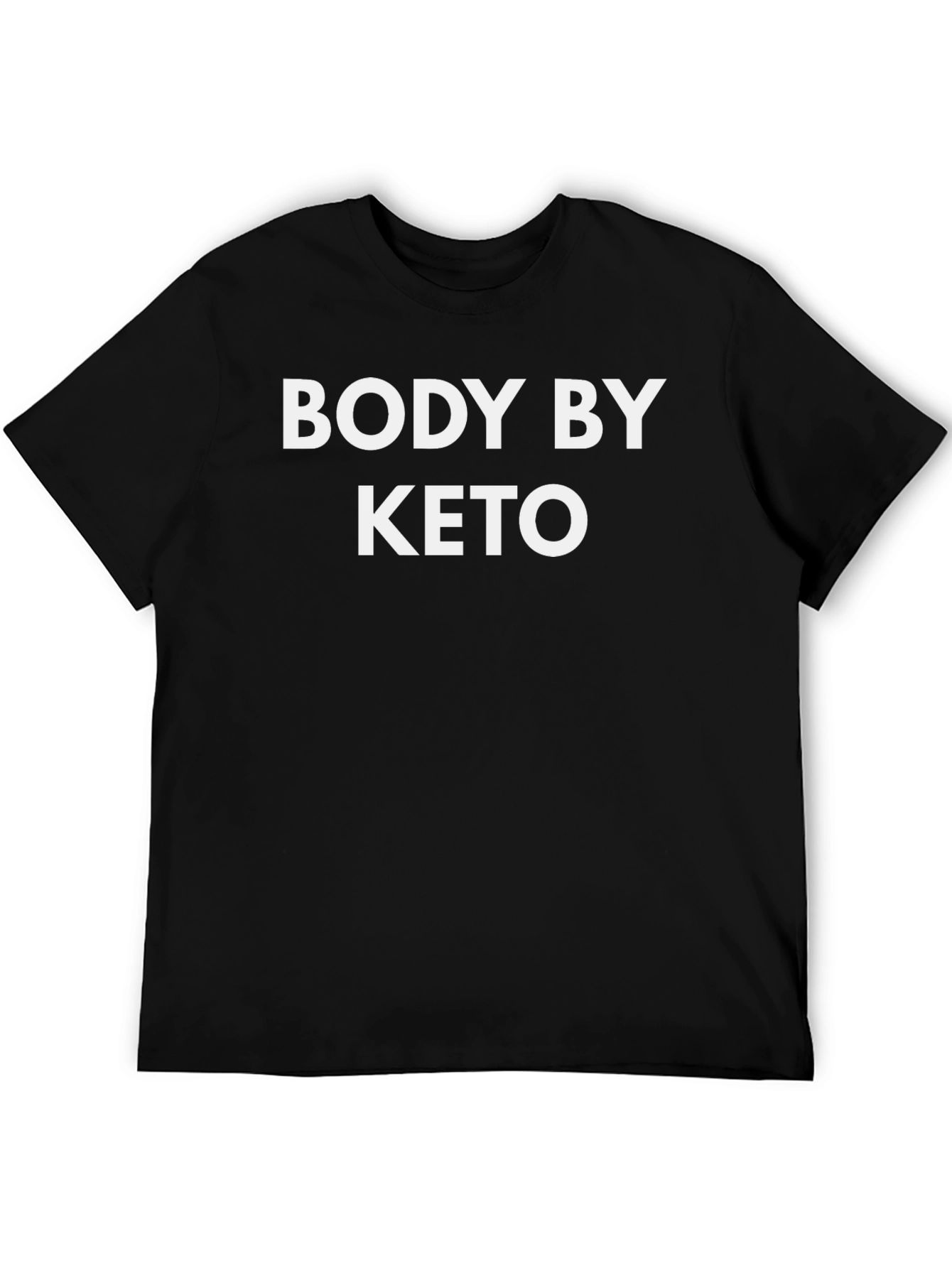 Body By Keto Black Graphic T-Shirt