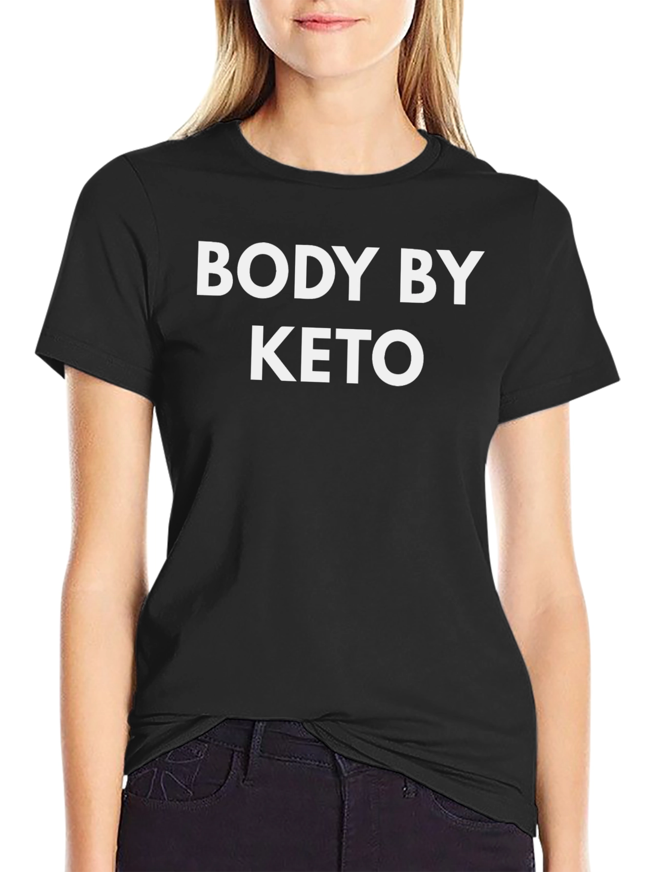 Body By Keto Black Graphic T-Shirt