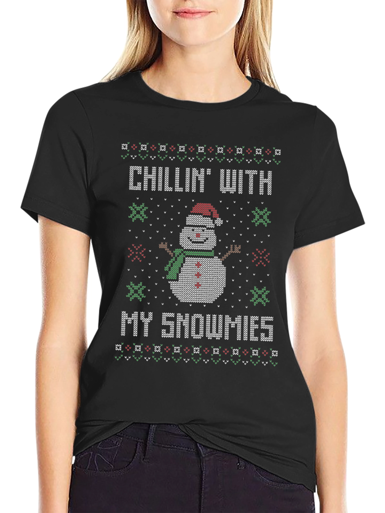 Chillin With My Snowmies Christmas T-Shirt