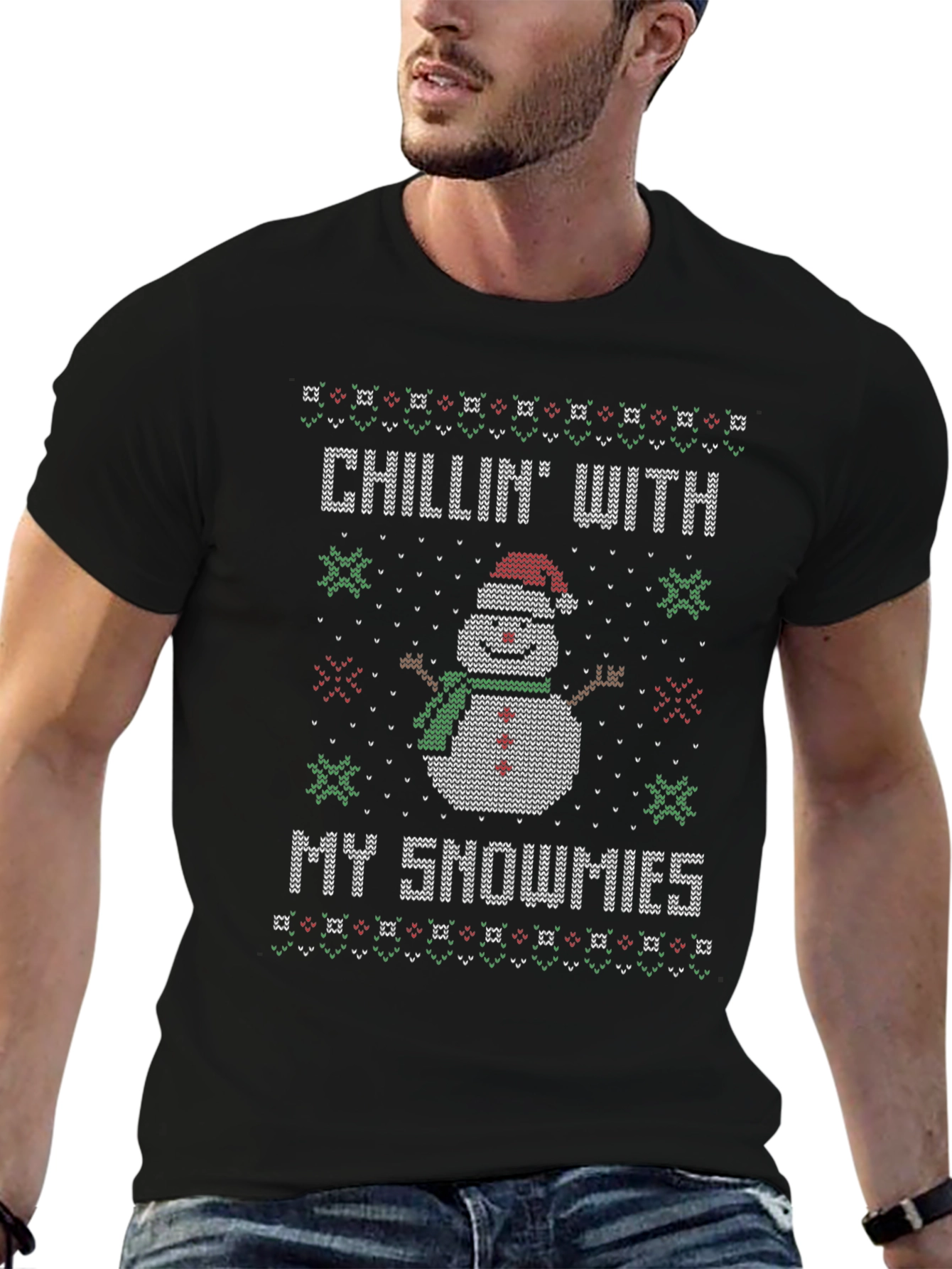 Chillin With My Snowmies Christmas T-Shirt