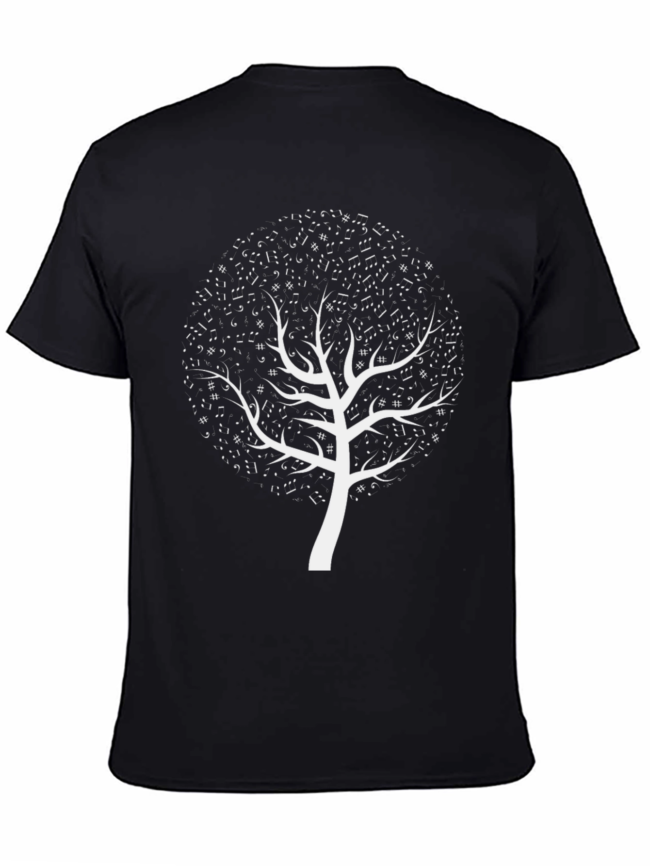 Musical Tree Graphic Tee - Black