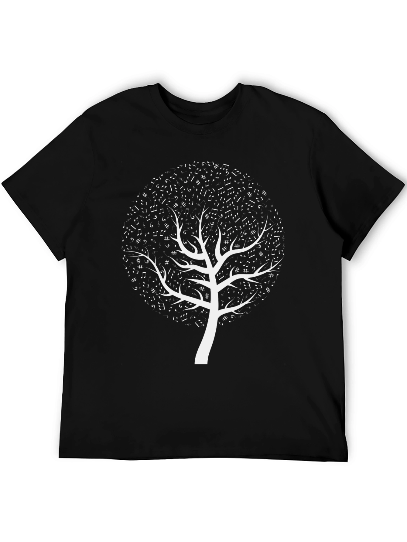 Musical Tree Graphic Tee - Black