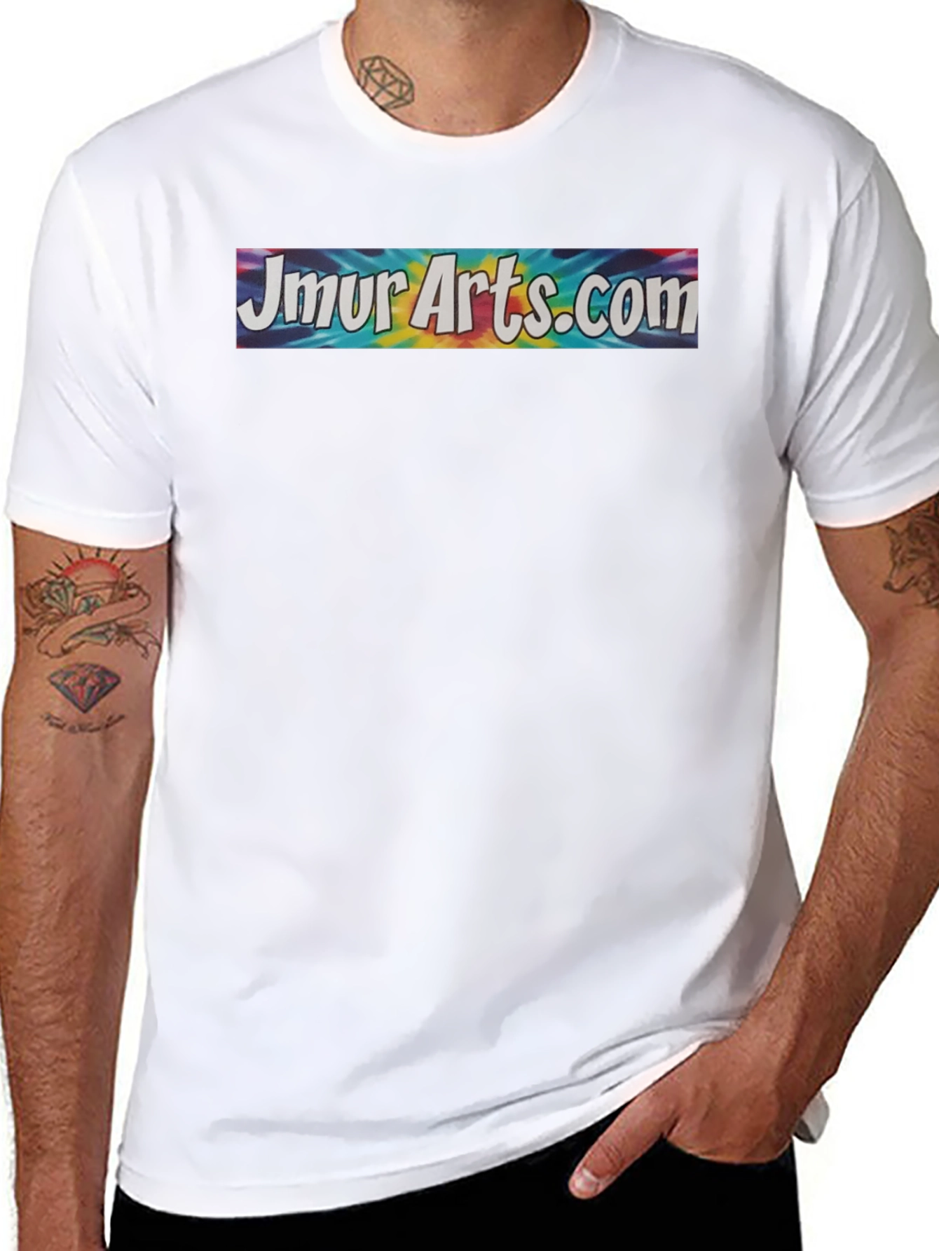 JmurArts.com Tie-Dye Graphic Tee - Unisex Cotton T-Shirt