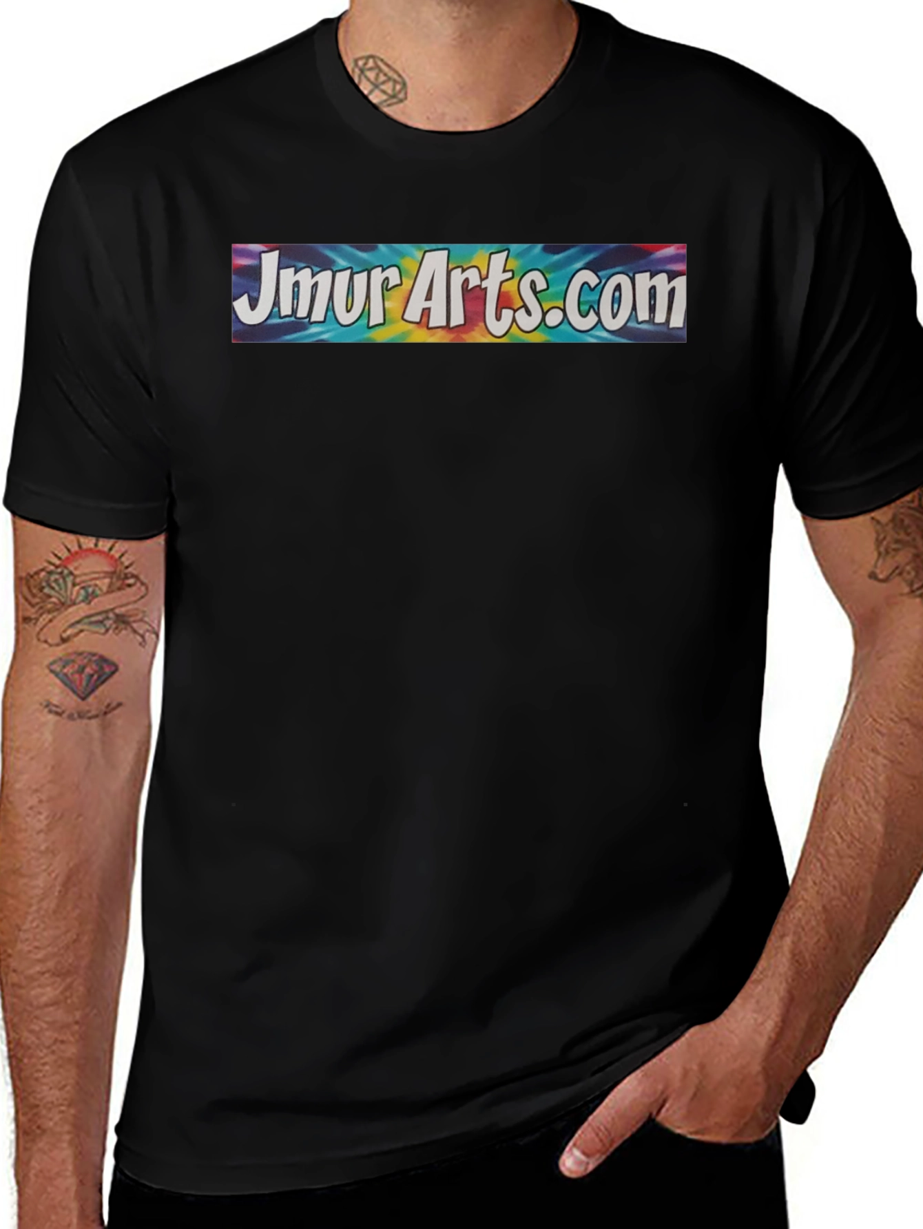 JmurArts.com Tie-Dye Graphic Tee - Unisex Cotton T-Shirt