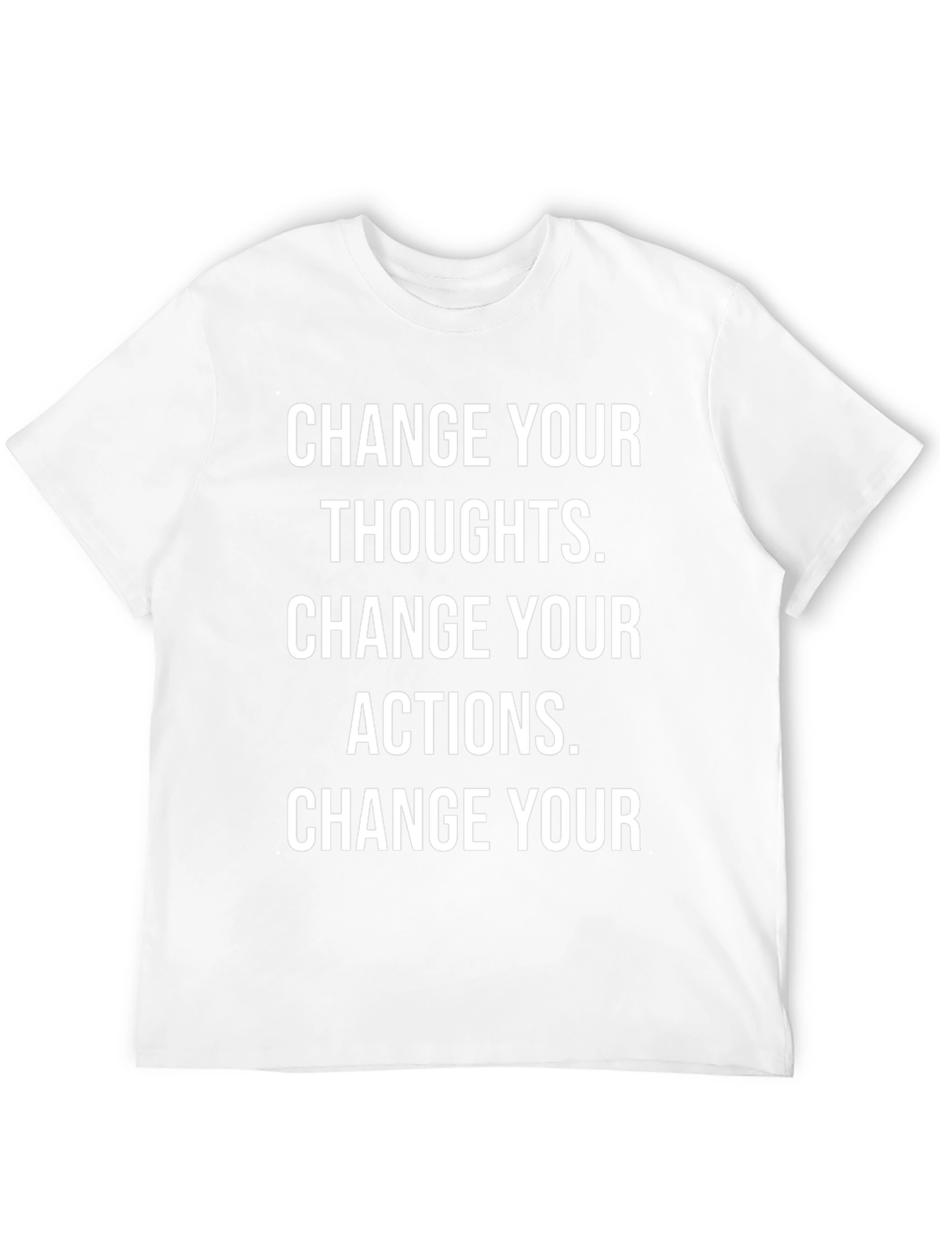 Change Your Thoughts Graphic T-Shirt - Motivational Black Tee