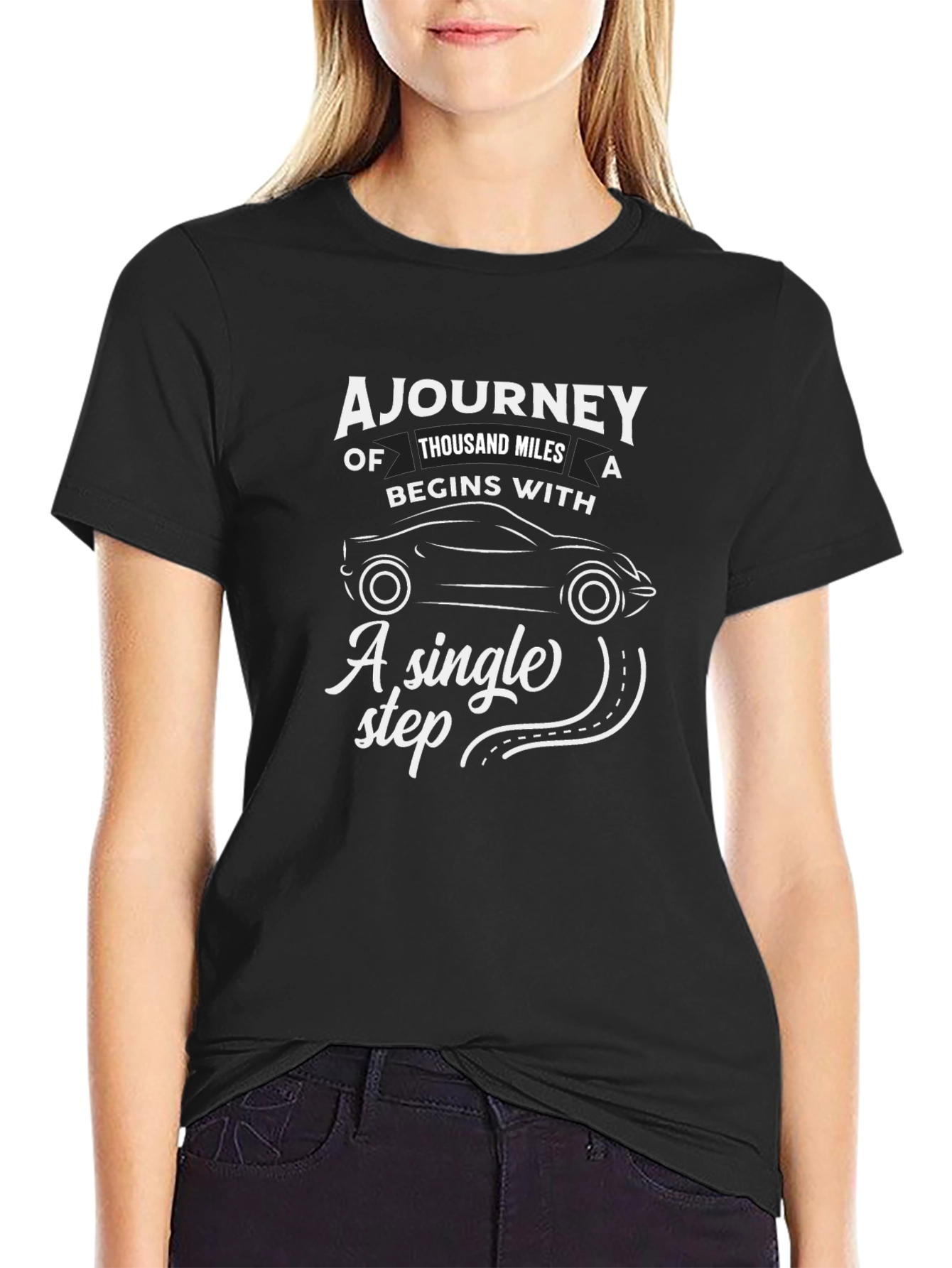 Inspirational A Journey Graphic T-Shirt