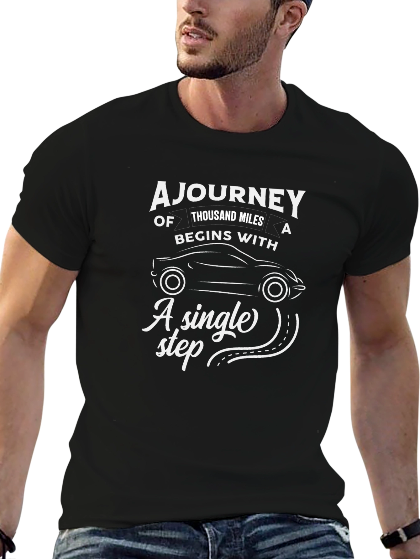 Inspirational A Journey Graphic T-Shirt