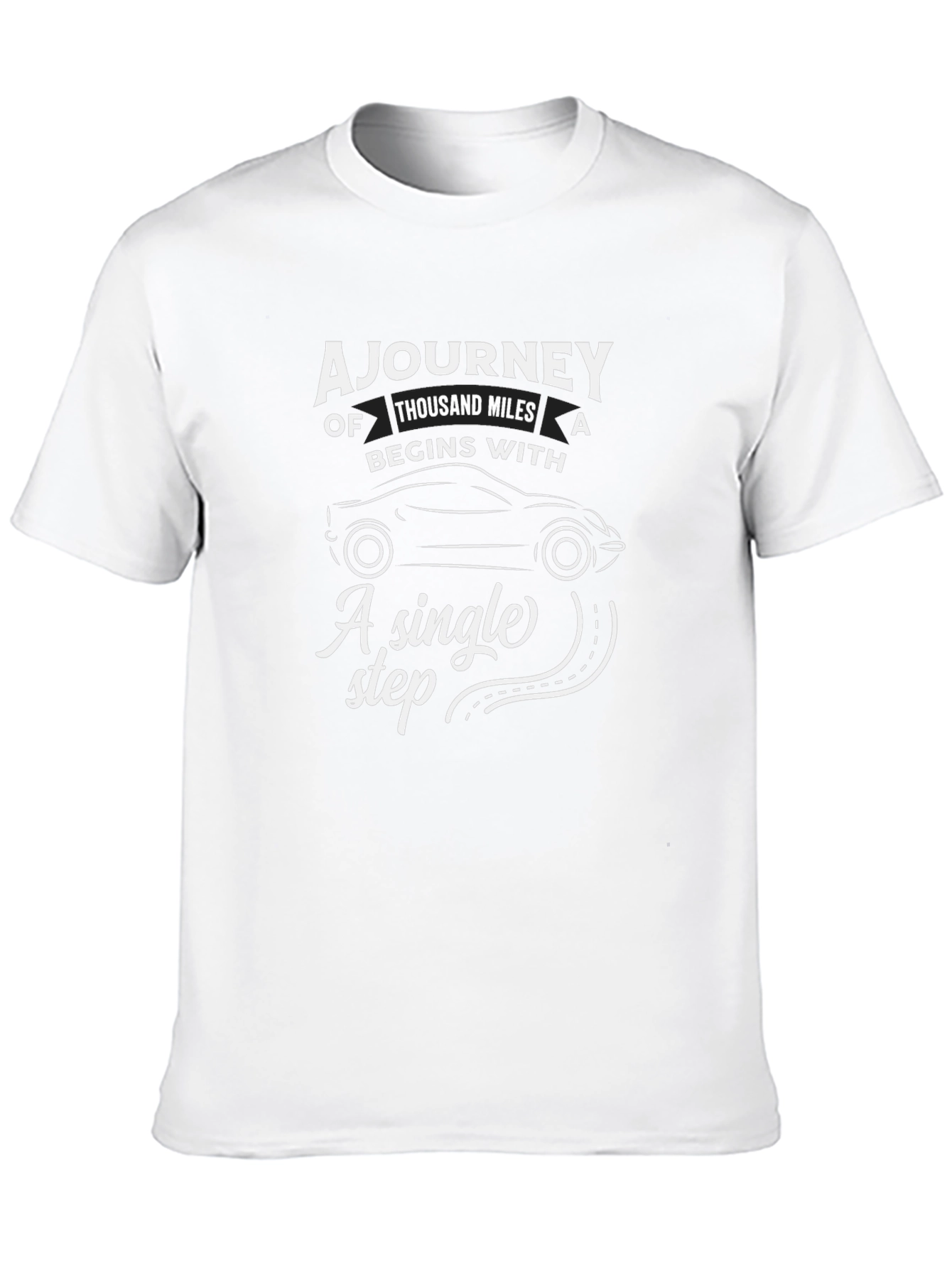 Inspirational A Journey Graphic T-Shirt