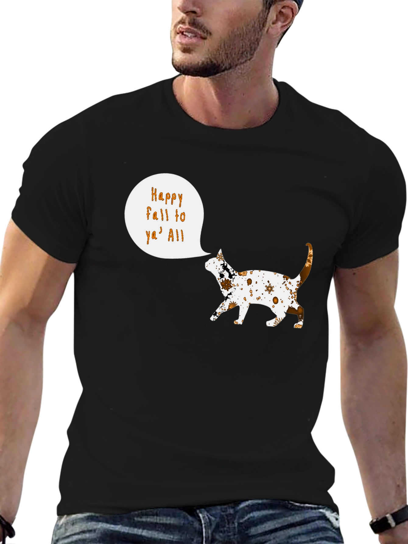 Happy Fall Yall Cat T-Shirt
