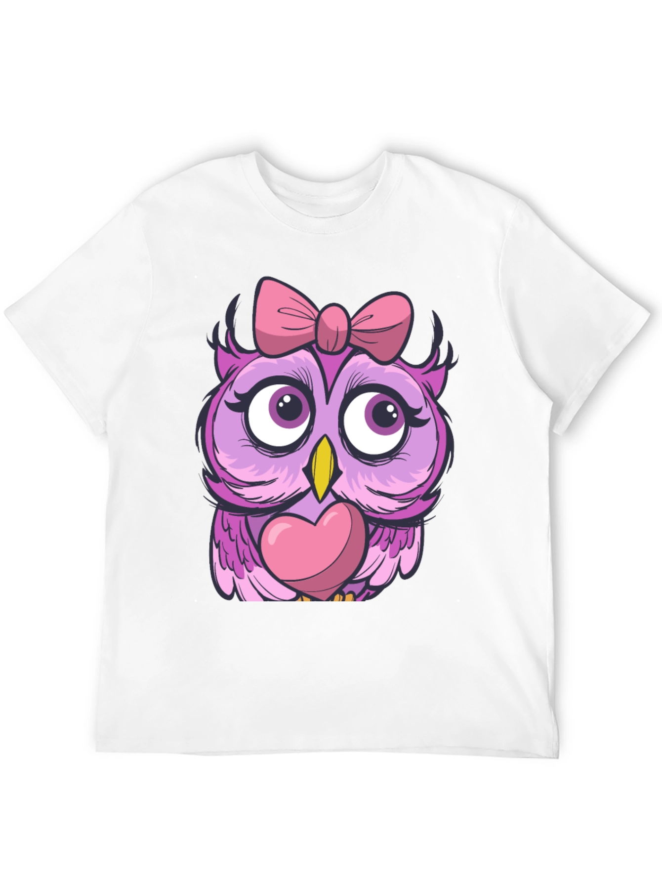Cute Owl with Bow T-Shirt - Unisex