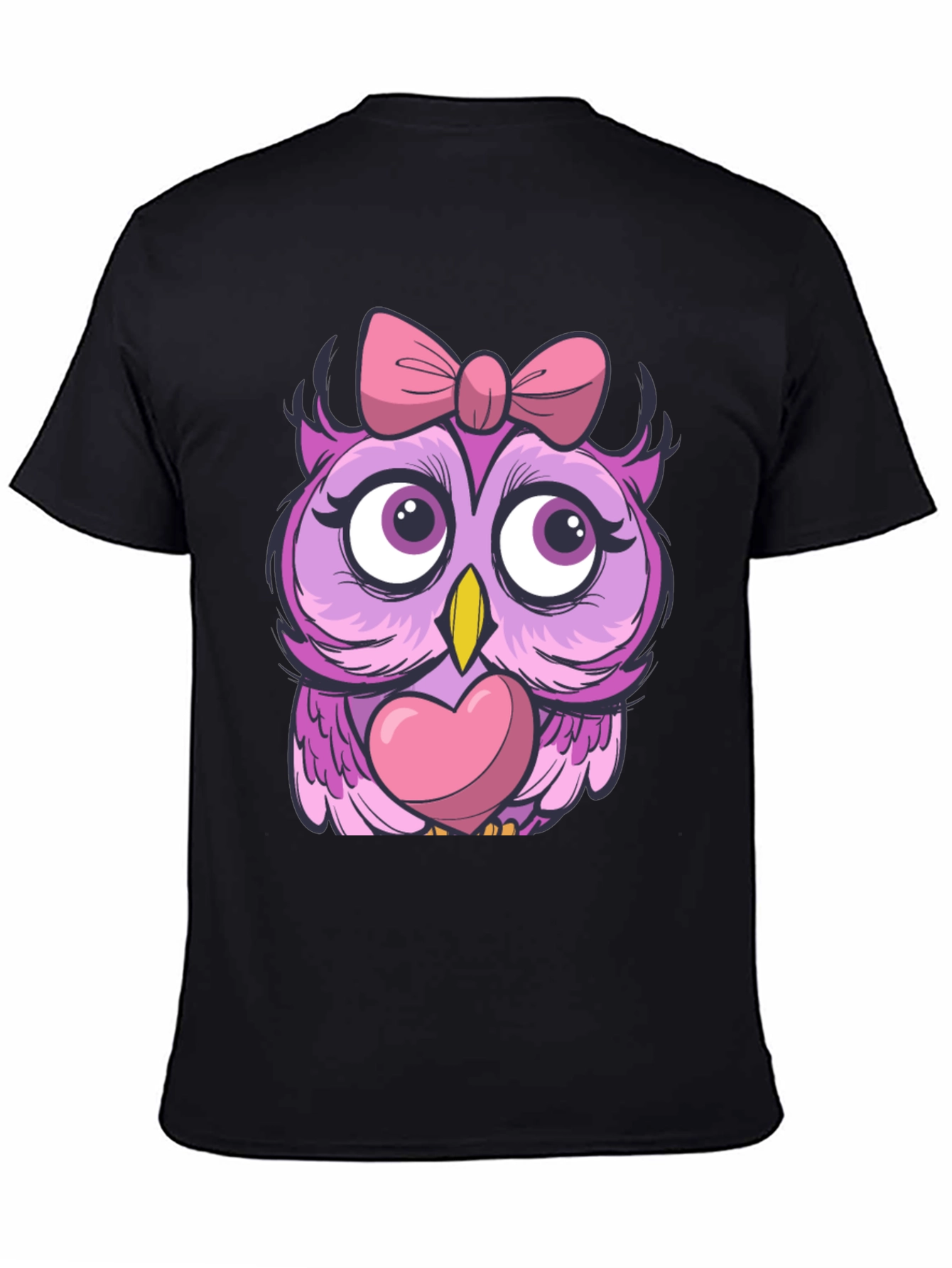 Cute Owl with Bow T-Shirt - Unisex