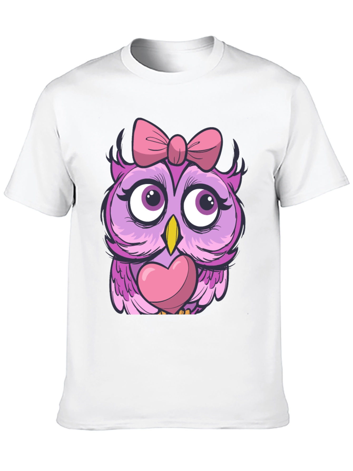 Cute Owl with Bow T-Shirt - Unisex