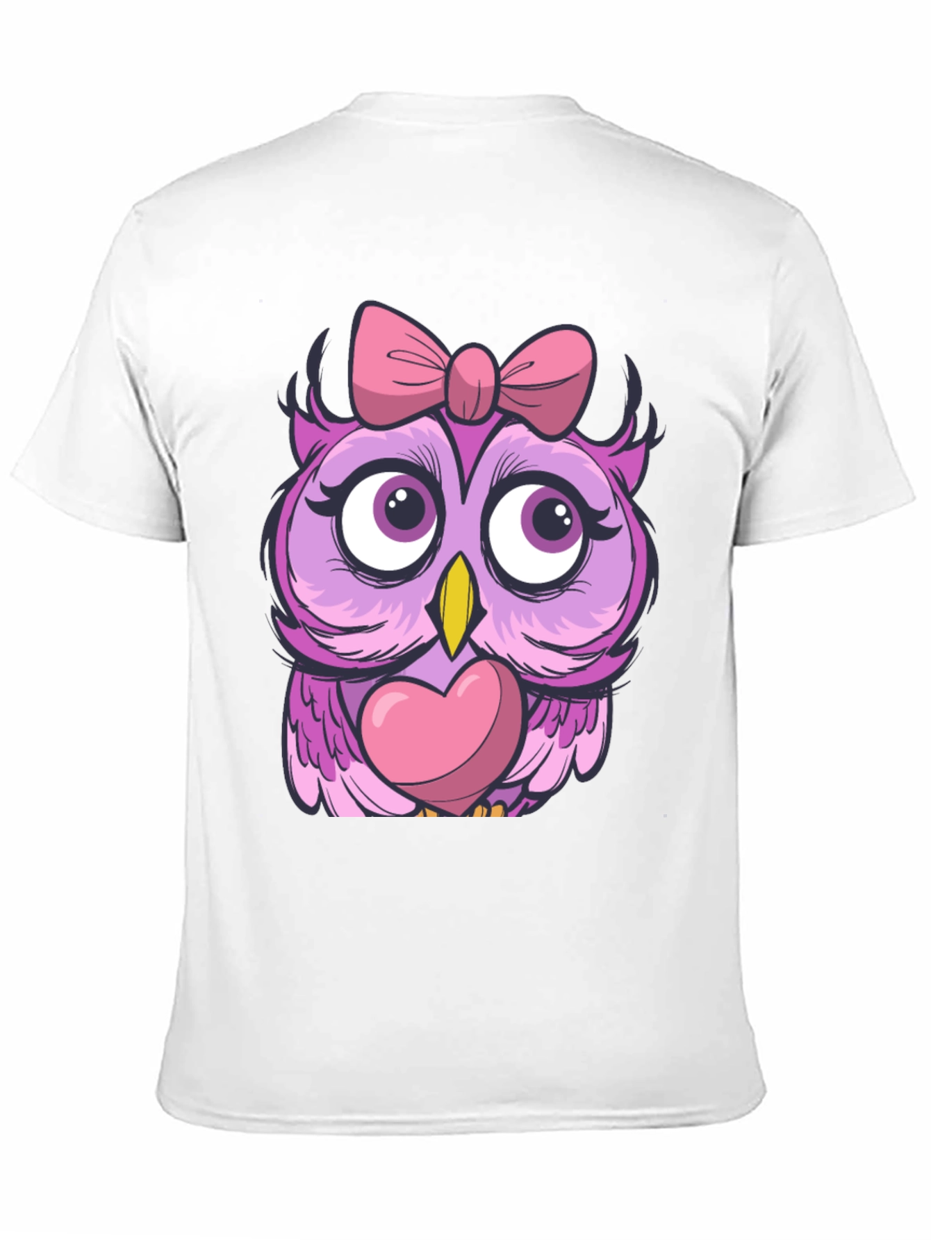 Cute Owl with Bow T-Shirt - Unisex