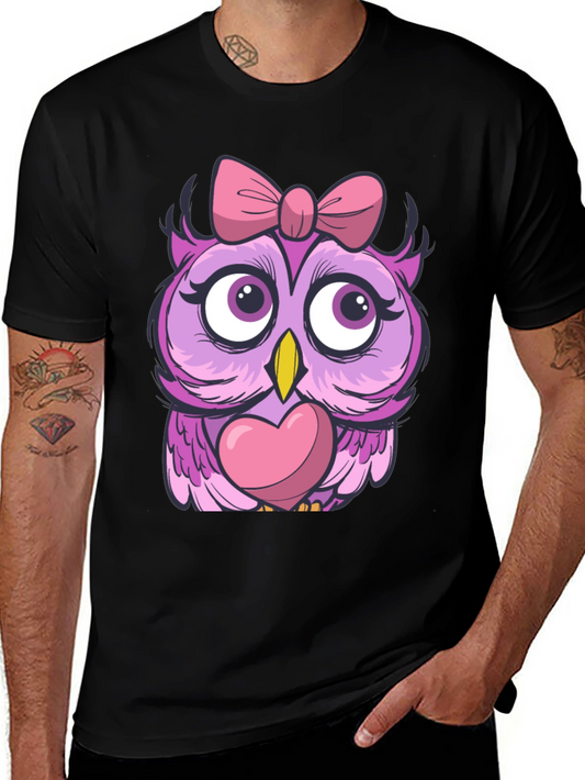 Cute Owl with Bow T-Shirt - Unisex