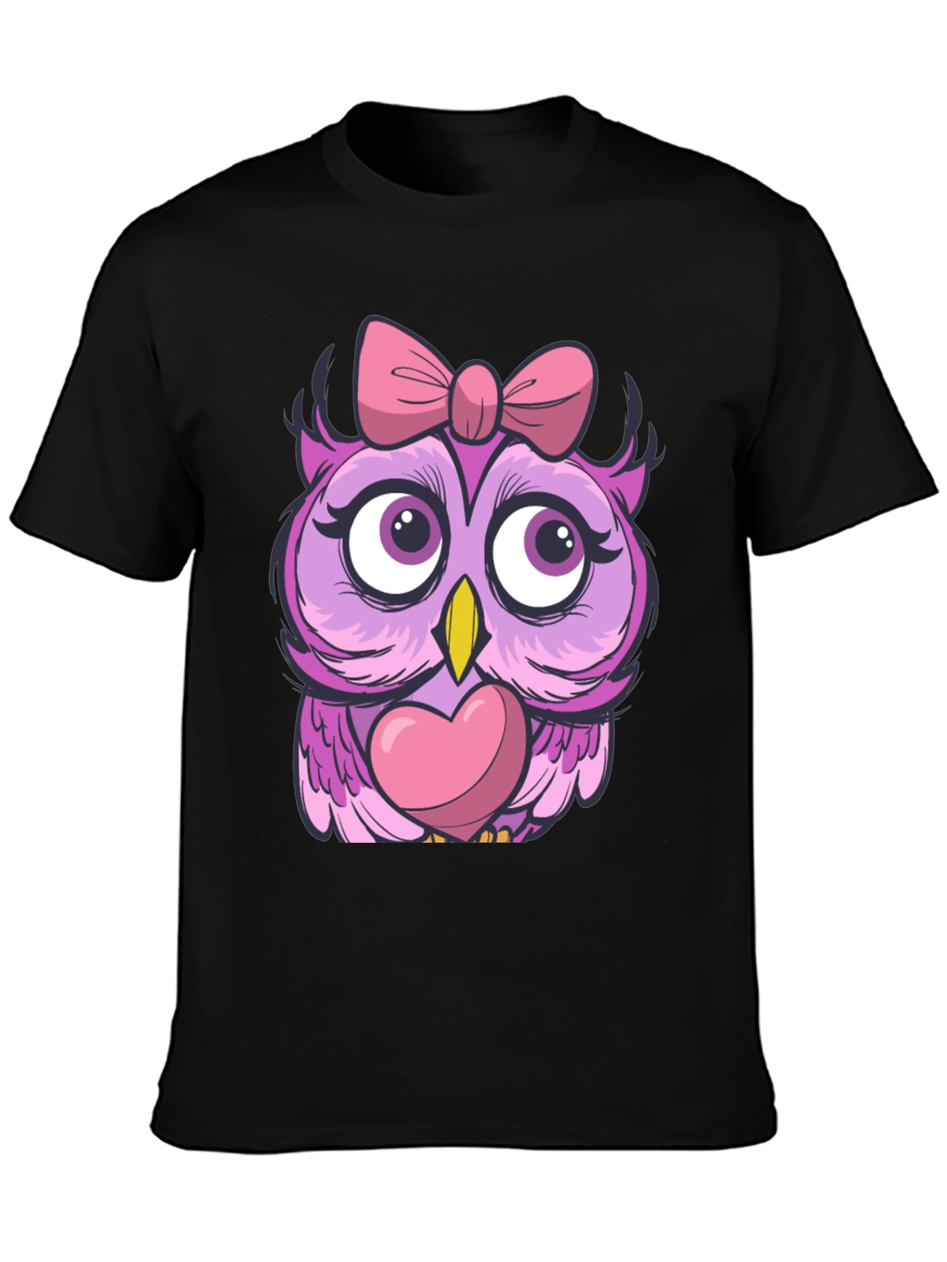Cute Owl with Bow T-Shirt - Unisex