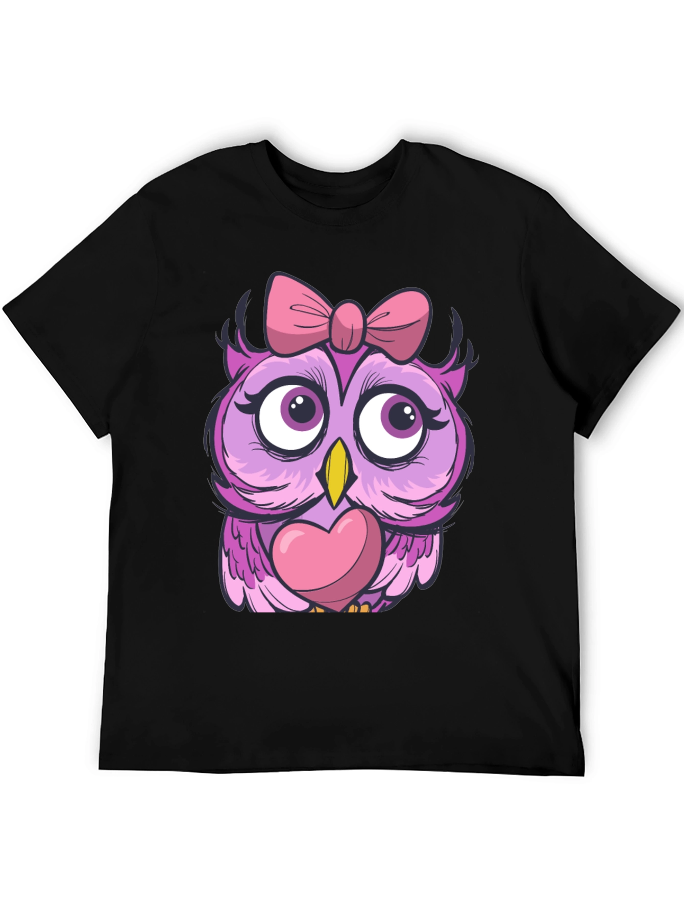 Cute Owl with Bow T-Shirt - Unisex