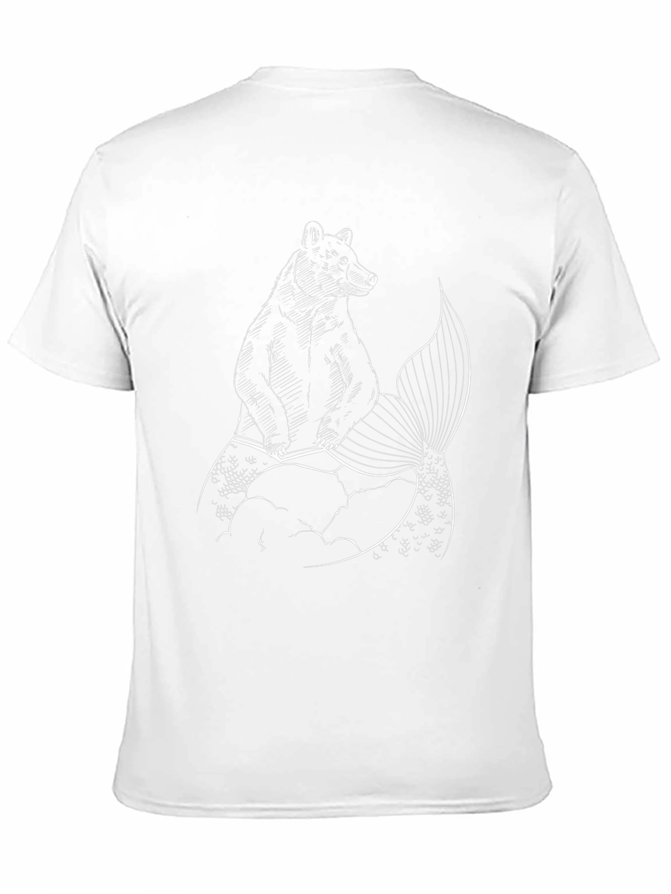 Bearmaid Funny Graphic T-Shirt - Black