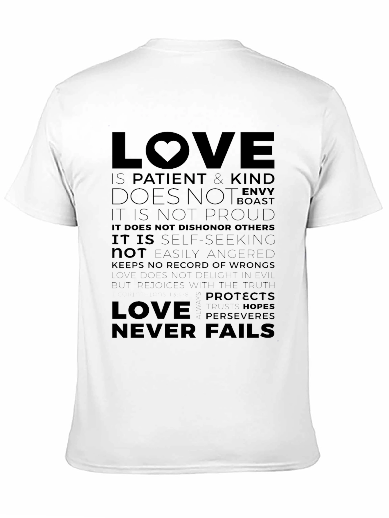 Love is Patient T-Shirt - Inspirational Design