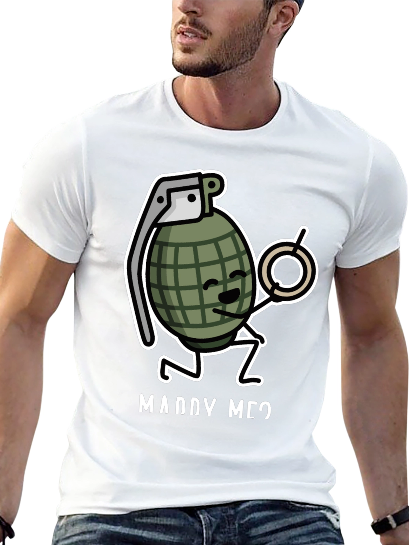 Marry Me Grenade Graphic T-Shirt - Funny Proposal Tee