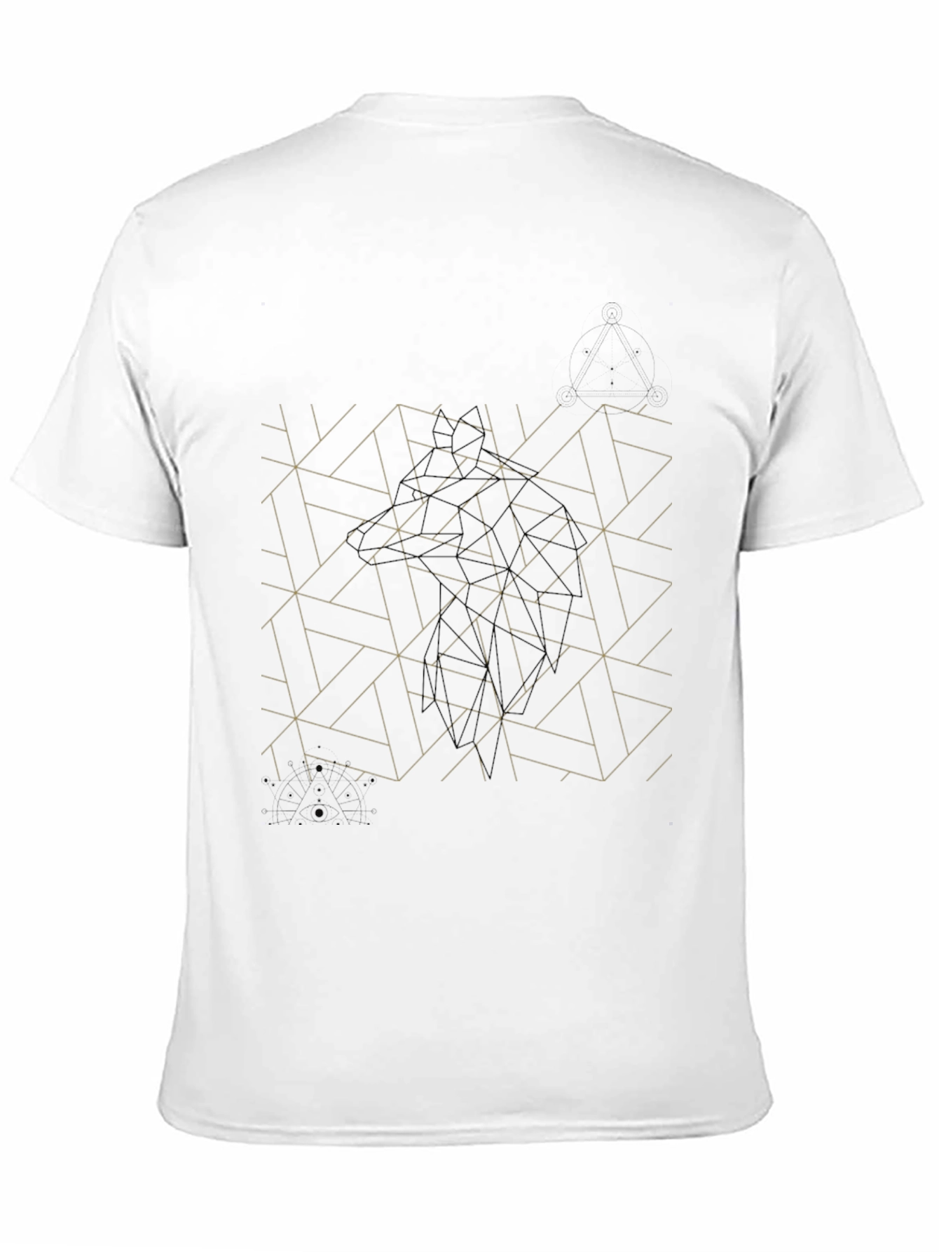 Geometric Pattern Tee - Modern Black T-Shirt