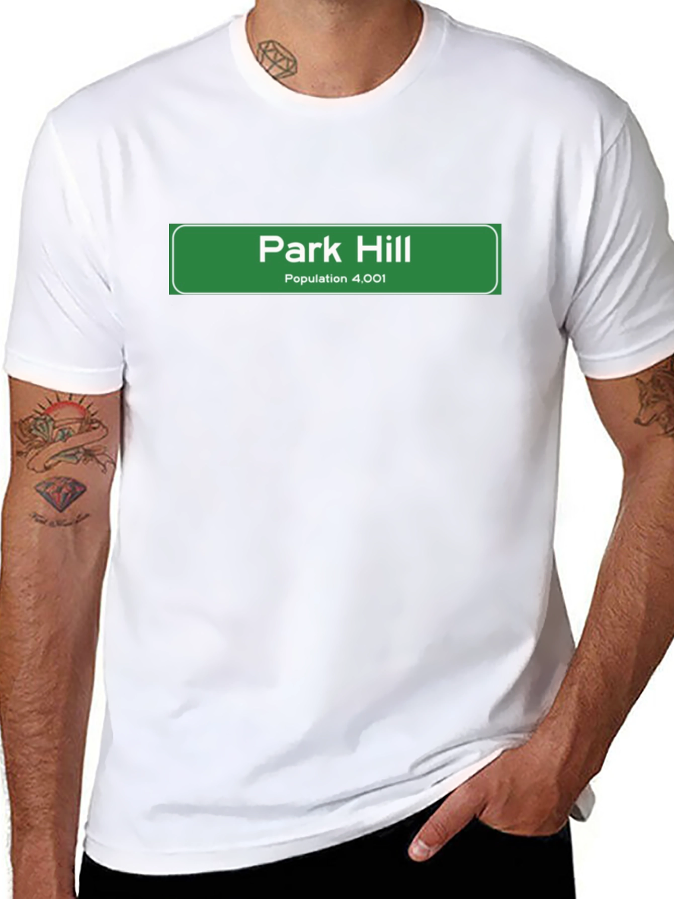 Park Hill Population Tee - Novelty Graphic T-Shirt