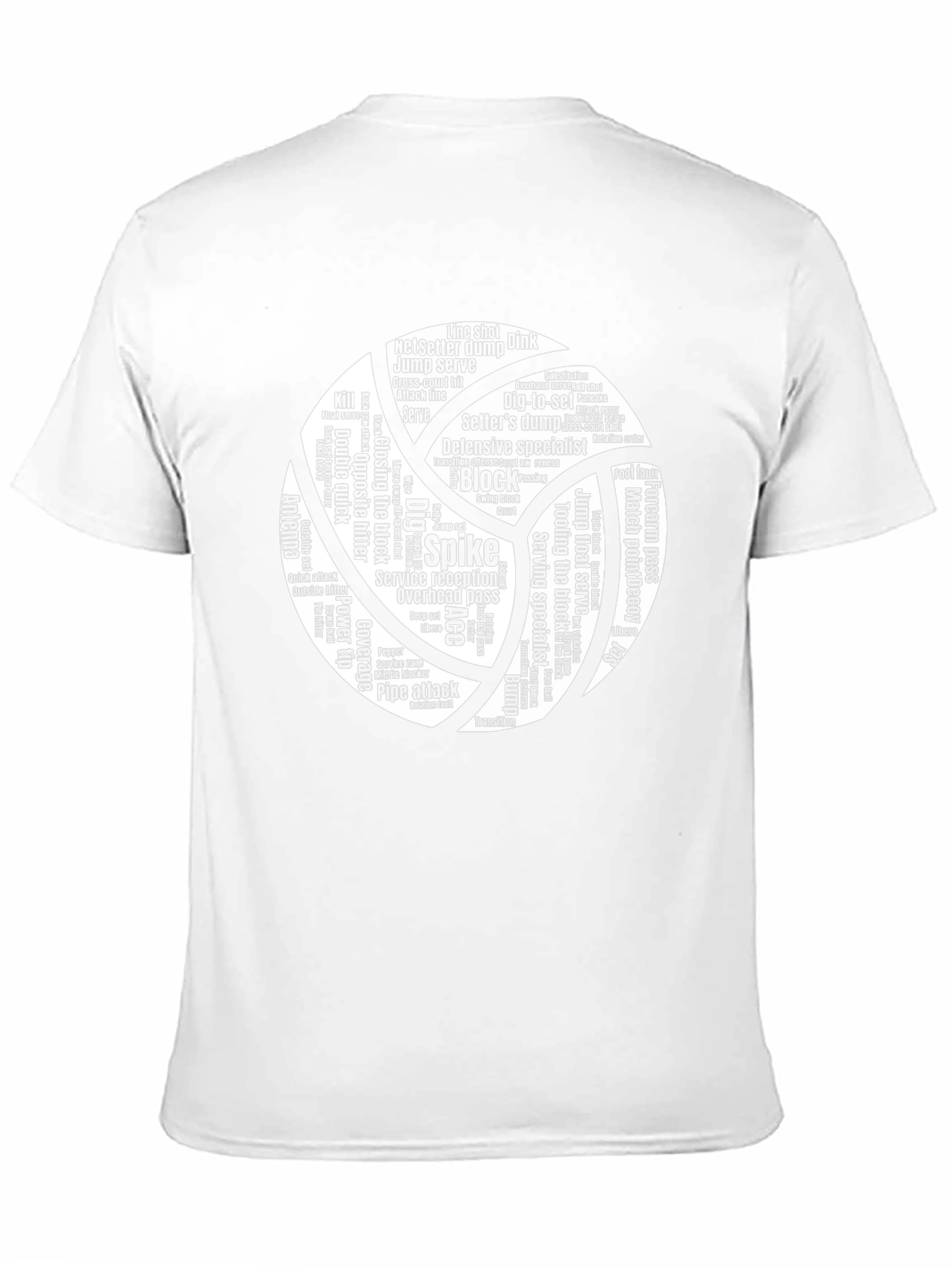 Volleyball Word Art Graphic T-Shirt