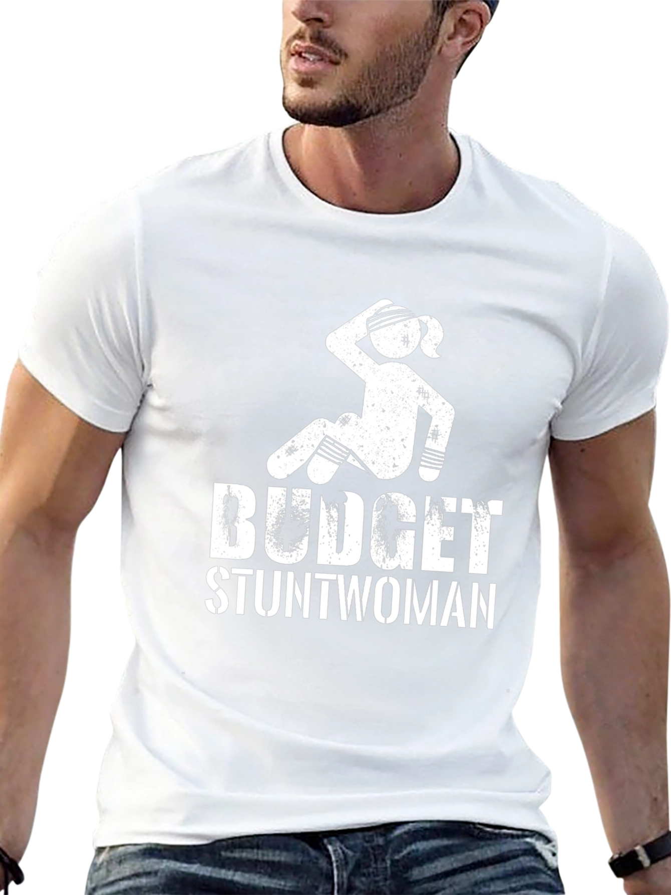 Budget Stuntwoman Graphic Tee - Black