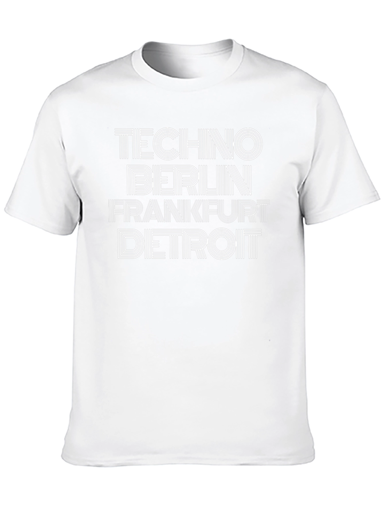 Techno Berlin Frankfurt Detroit Graphic Tee