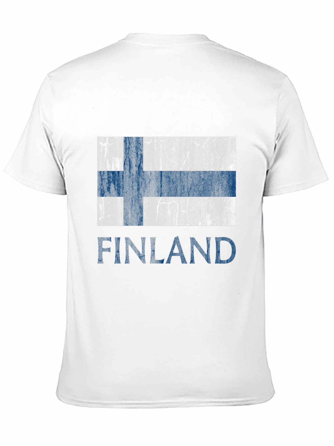 Finland Flag T-Shirt - Distressed Design