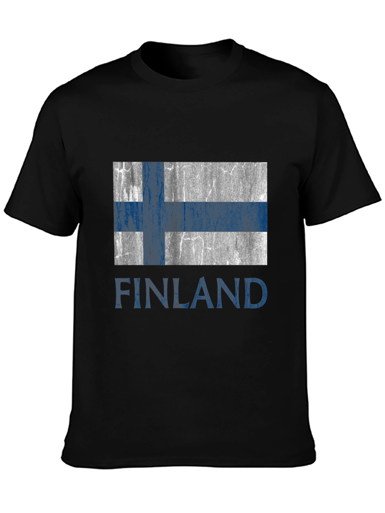 Finland Flag T-Shirt - Distressed Design
