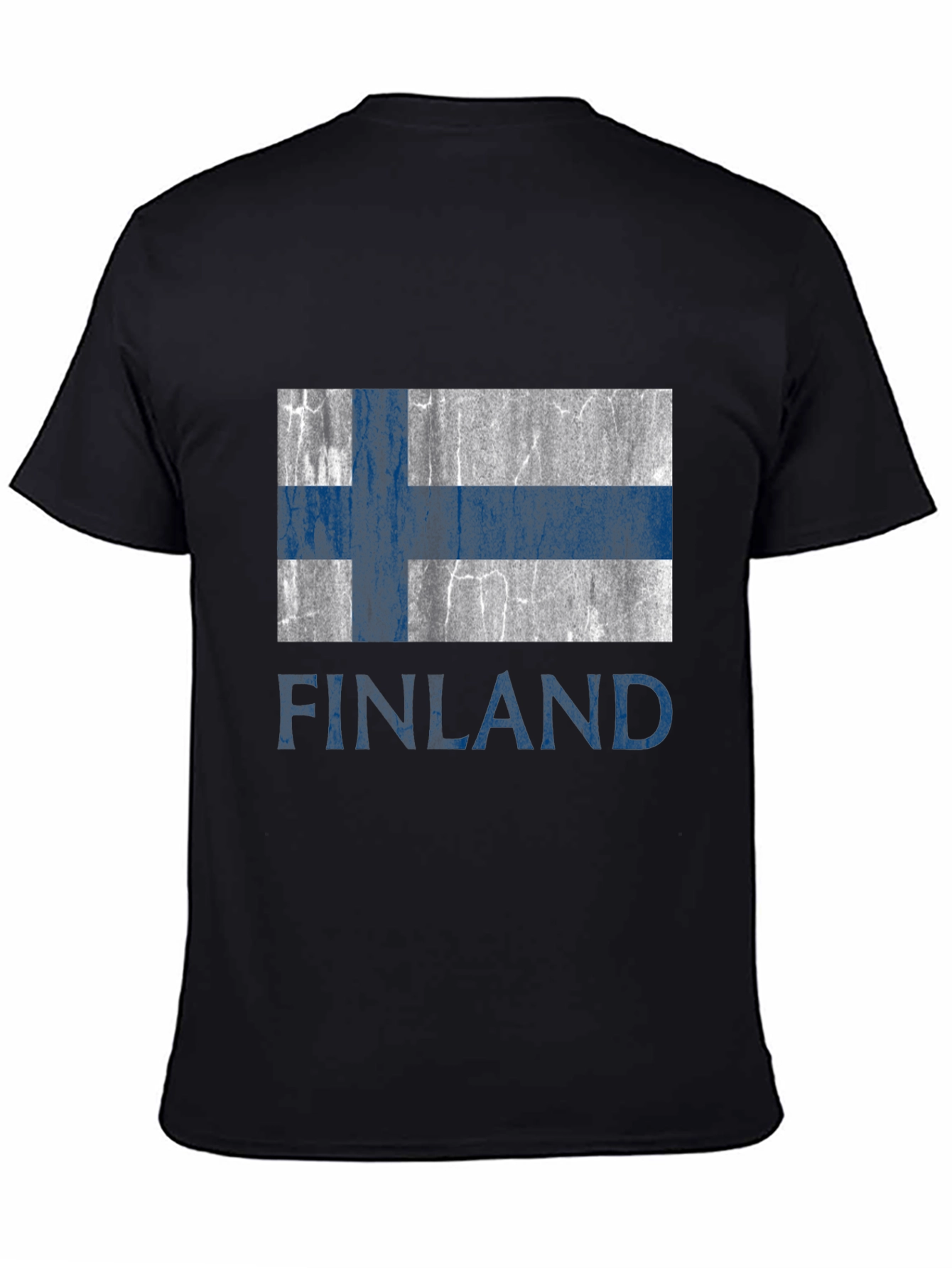 Finland Flag T-Shirt - Distressed Design