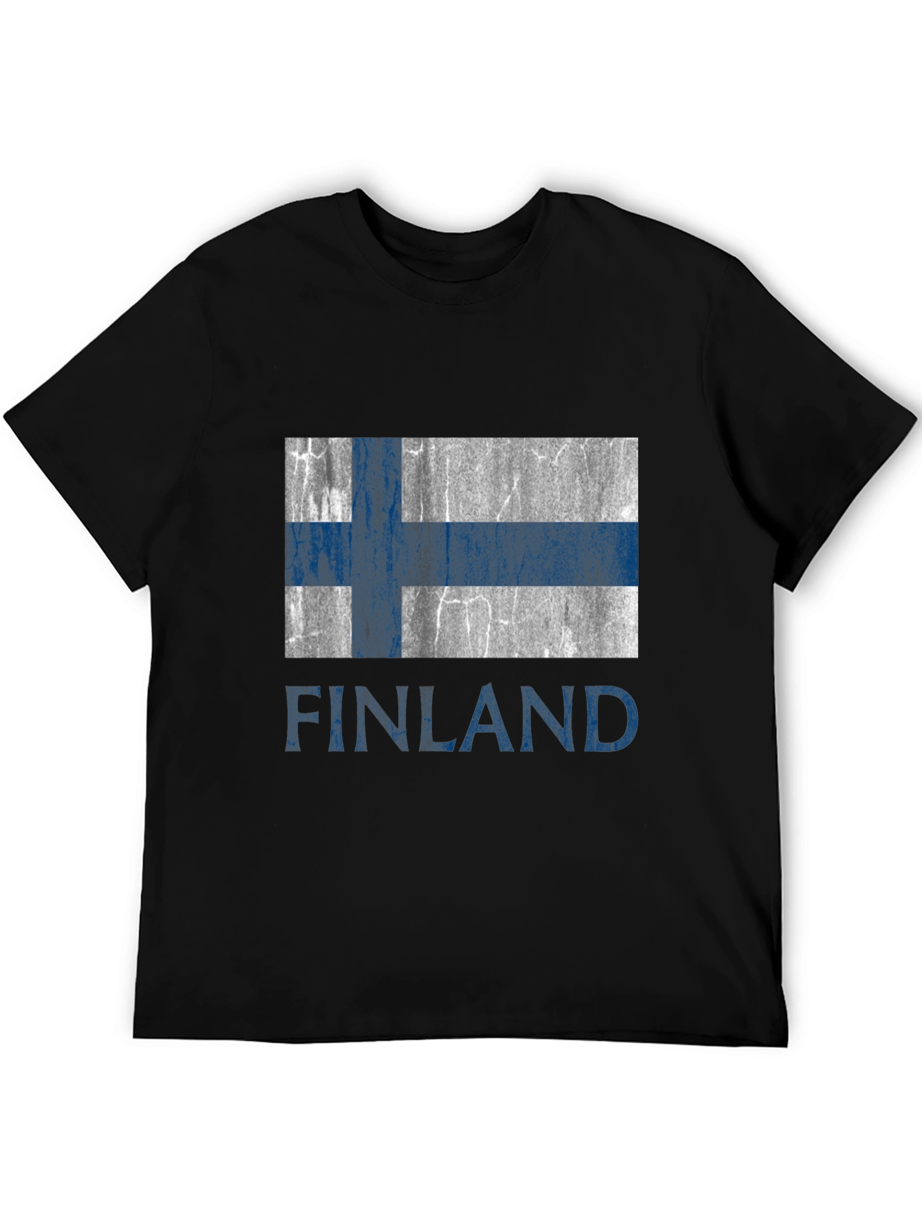 Finland Flag T-Shirt - Distressed Design