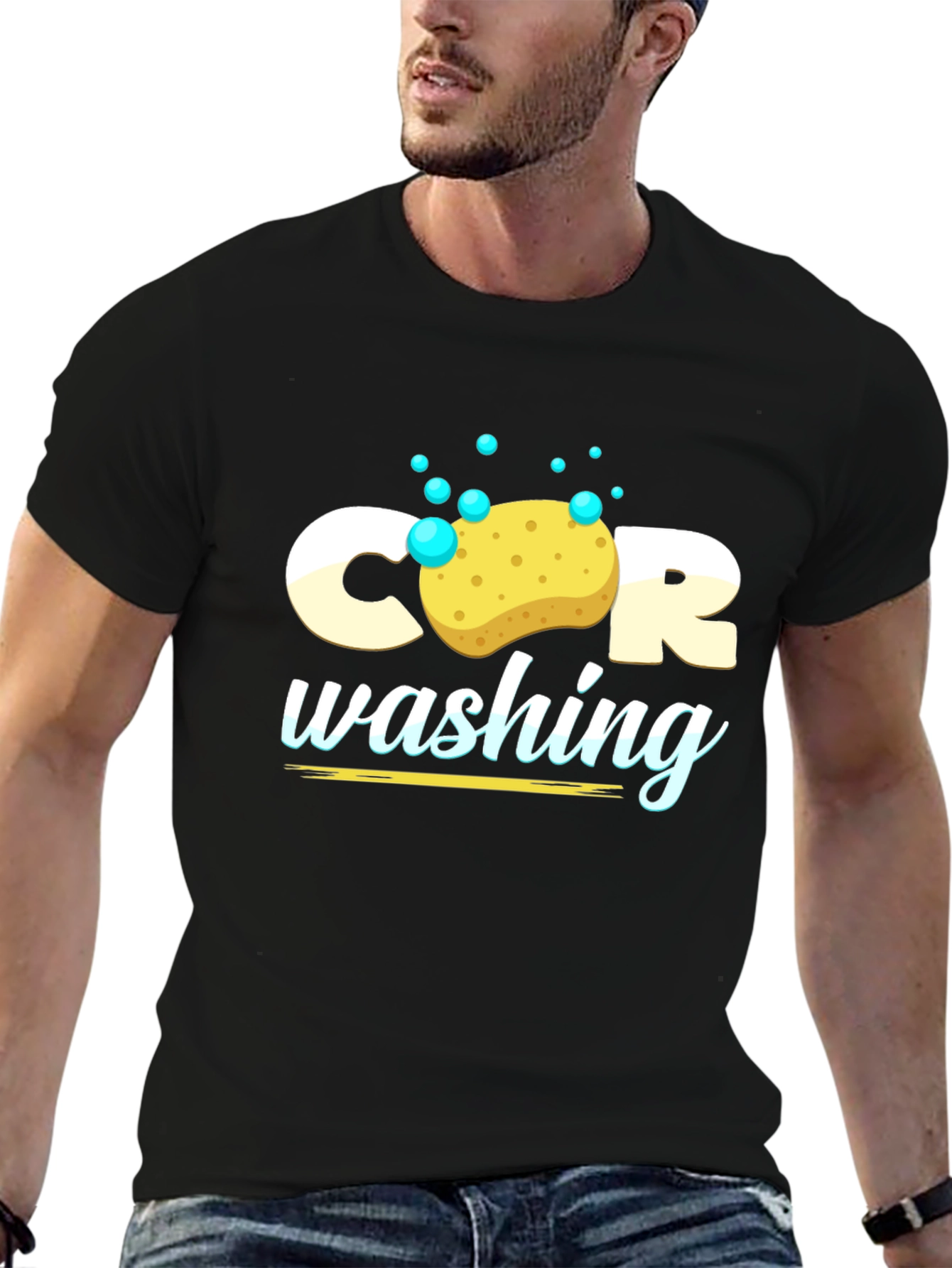 Car Wash Graphic Tee - Black T-Shirt