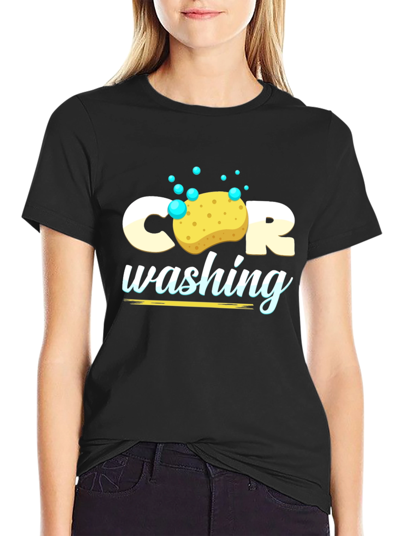 Car Wash Graphic Tee - Black T-Shirt
